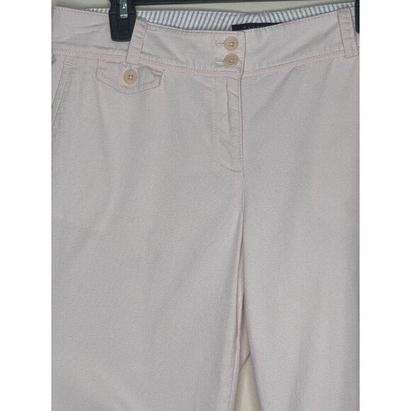 Talbots Signature Petite 10P Women's Light Pink Capri Pants Coquette Barbiecore - Picture 3 of 8